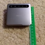 Aurzen ZIP Tri-Fold DLP Truly Mini Projector. Pocket Size. Zero-Lag Focus. One-Click Screen Mirroring. Full-Screen Mode. Type-C Fast Charging. 5.000mAh Battery. Indoor Outdoor Portable Projector.Gold photo review