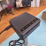 Aurzen ZIP Tri-Fold DLP Truly Mini Projector. Pocket Size. Zero-Lag Focus. One-Click Screen Mirroring. Full-Screen Mode. Type-C Fast Charging. 5.000mAh Battery. Indoor Outdoor Portable Projector.Gold photo review