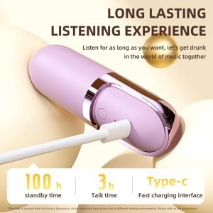 S13 Vibration Massage Bluetooth Headphones, Wireless Headphones, 6.0 Wireless Sleep Earbuds Equipped with Vibration Earphone Case, Earbuds Noise Cancelling Provide Relaxation and Massage