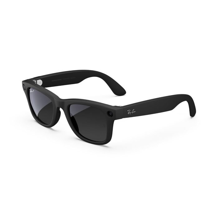 Ray-Ban Meta (Gen 1). Wayfarer. Matte Black | Smart AI Glasses for Men. Women — 12 MP Camera. Open-Ear Speakers. Video Recording. Bluetooth — Polarized Gradient Graphite Lenses — Wearable Technology
