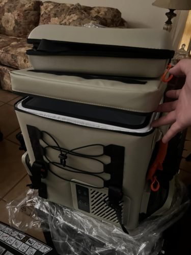 LiTHELi Frozen Pack 12V Car Refrigerator & Portable Electric Cooler. 20L/21QT with 2 U20 Batteries. -4~68℉ Travel Fridge Freezer for Camping. photo review