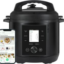 CHEF iQ Smart Pressure Cooker with WiFi and Built-in Scale - Easy-to-Use 10-in-1 Multicooker with 500+ Guided Recipes - Rice Cooker. Slow Cooker. Instant Meals for Foodies - 6 Quart - Family Size