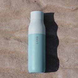 LARQ PureVis 500ml Bottle - Self-Cleaning Vacuum Insulated Stainless Steel Water Bottle with UV Purifier and Award Winning Design | Reusable & Convenient for Travel. Seaside Mint