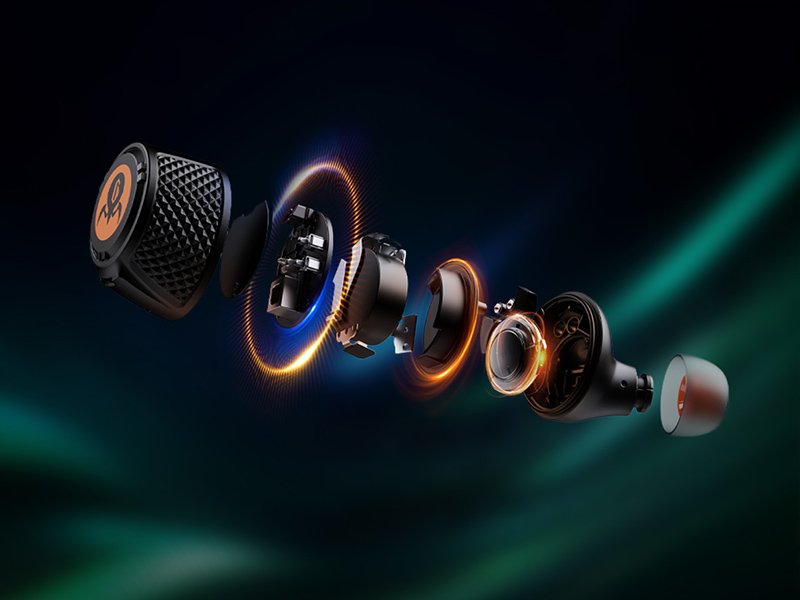 GravaStar Sirius Plus True Wireless Earbuds. Bluetooth 5.3 Active Noise Cancellation ANC Headphones. 28H Playtime. ENC Clear Call. IPX4 for Sports/Work. Customization App for iOS/Android-Yellow