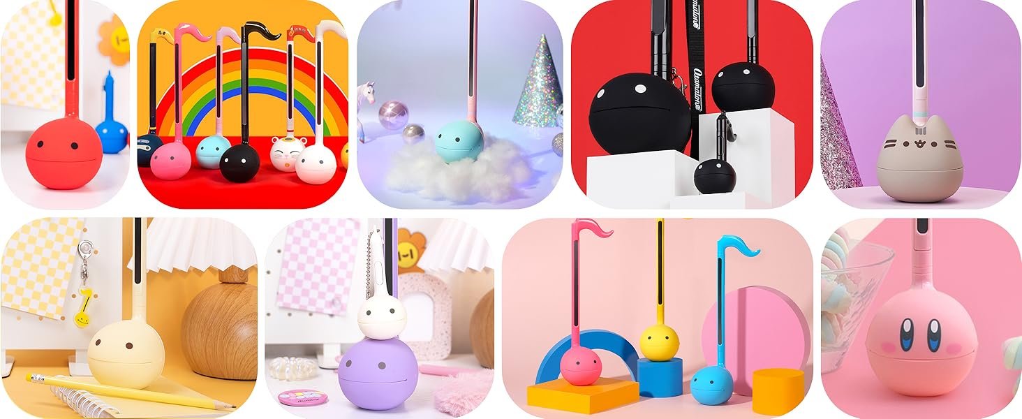 Otamatone Japanese Electronic Musical Instrument Portable Music Synthesizer from Japan by Maywa Denki Studio Award Winning. Educational Fun Gift for Children. Teens & Adults - Black