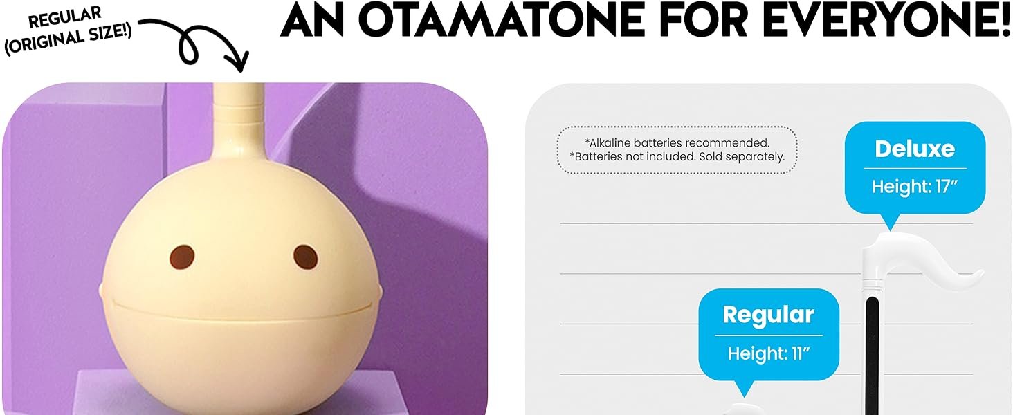 Otamatone Japanese Electronic Musical Instrument Portable Music Synthesizer from Japan by Maywa Denki Studio Award Winning. Educational Fun Gift for Children. Teens & Adults - Black