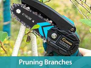 Saker Mini Chainsaw,Portable Electric Chainsaws Cordless,Small Handheld Chain Saw Pruning Shears Chain Saws for Tree Branches,Christmas Gifts for for Men Dad Husband Women,Courtyard and Garden
