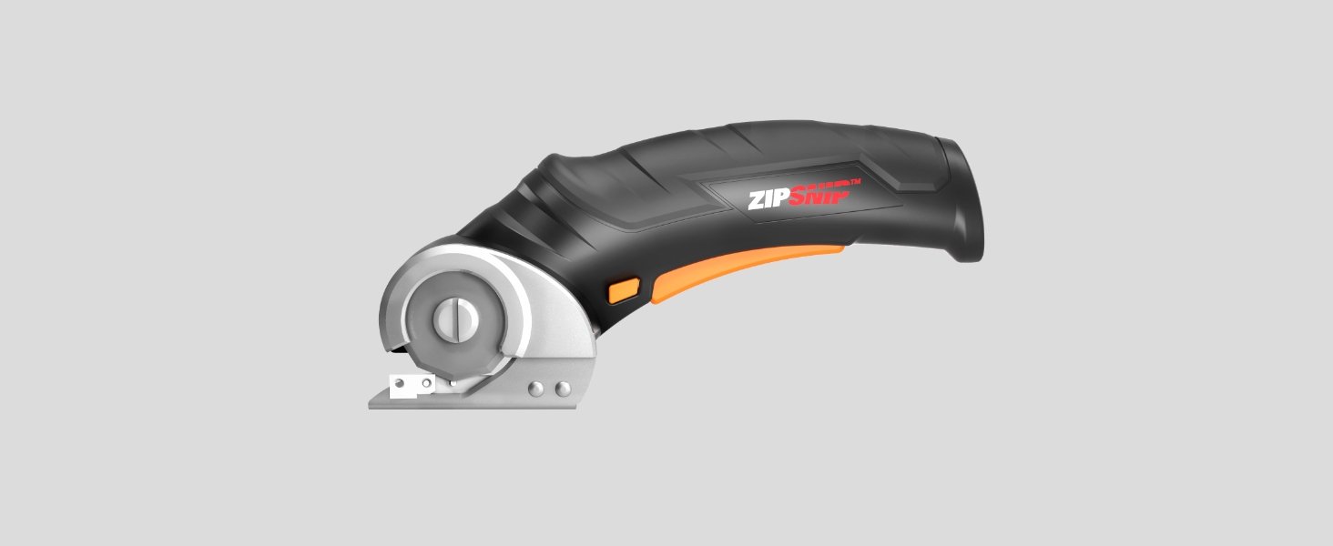 Worx Zipsnip Cordless Electric Scissors, Rechargeable Cardboard Box Cutter, 4V Powerful Fabric Scissors with 2 Safety Blades & Storage Bag WX082L.2