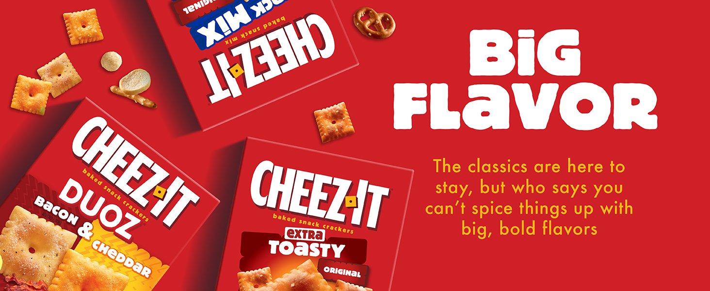 Cheez-It Cheese Crackers. Baked Snack Crackers. Lunch Snacks. Family Size. Extra Toasty. 21oz Box (1 Box) (Pack of 2)