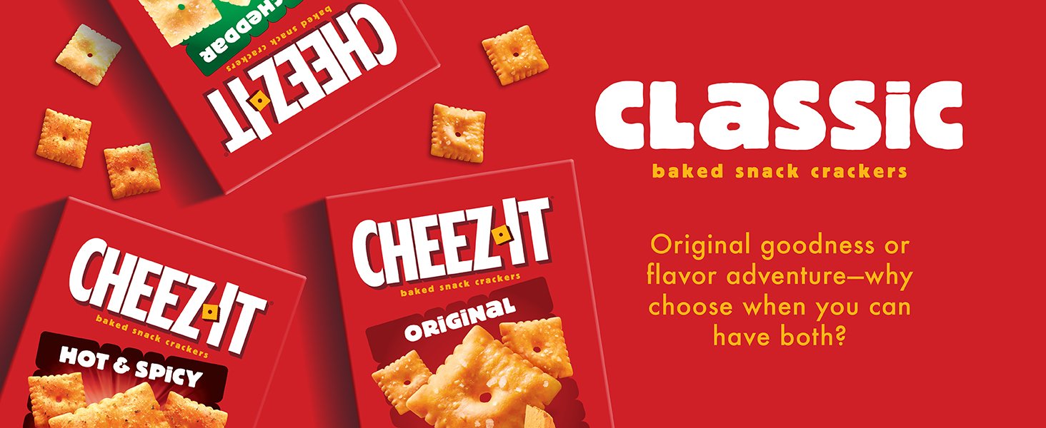 Cheez-It Cheese Crackers. Baked Snack Crackers. Lunch Snacks. Family Size. Extra Toasty. 21oz Box (1 Box) (Pack of 2)