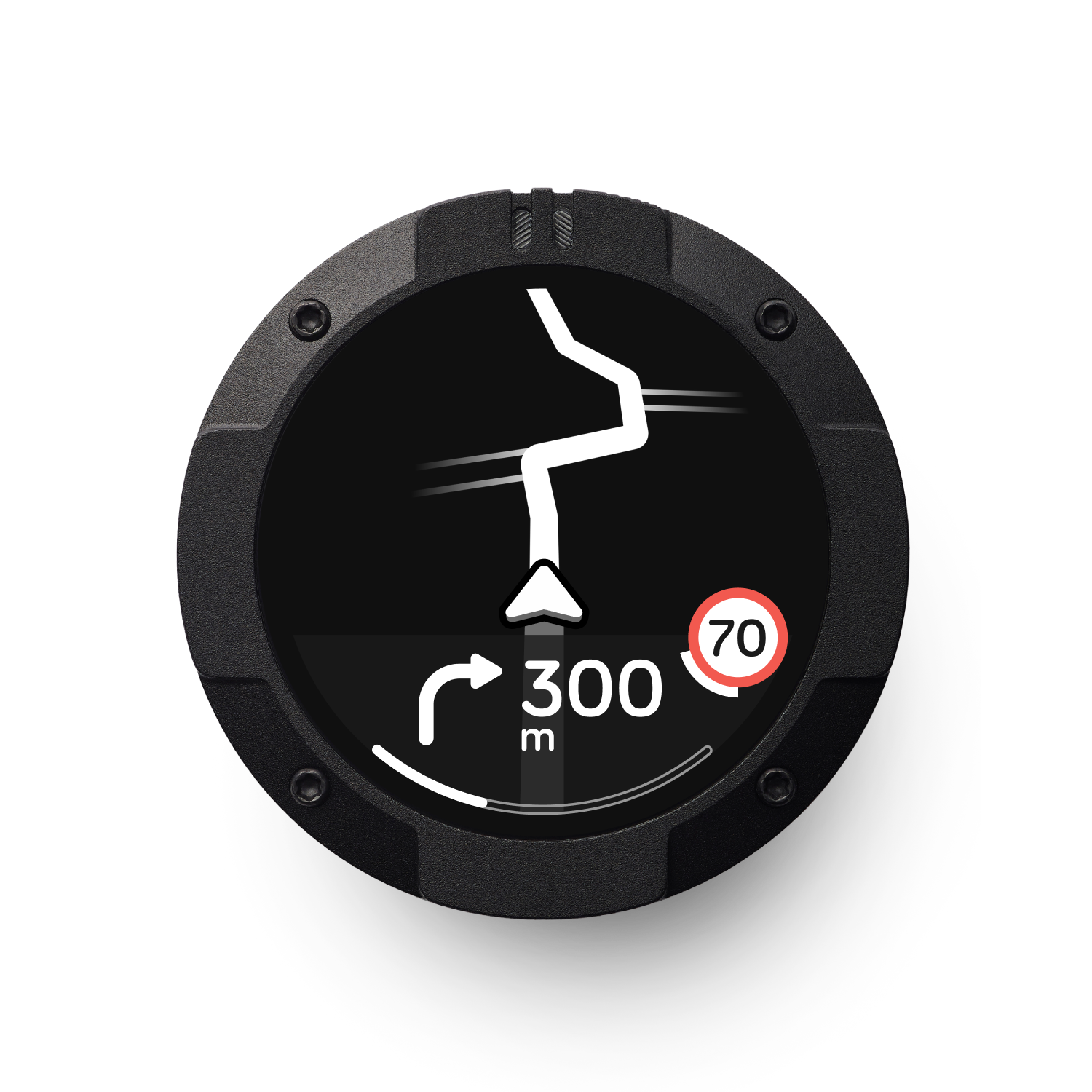 Beeline Moto II | Wireless Global Navigation Map | Weatherproof & 11+ Hours Battery Life | USB Charging | Sat Nav for Cycling with a Strap Mount Included | Glove Friendly