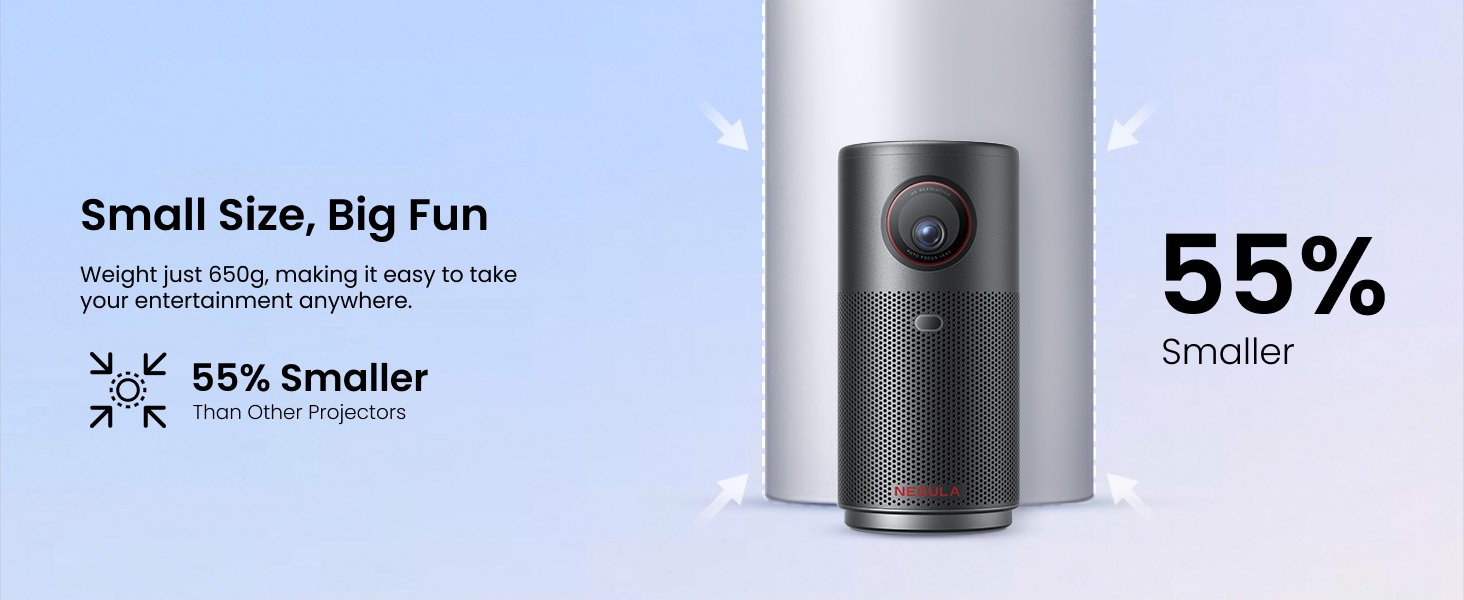 Nebula Capsule Air (Black) With Nebula Capsule Battery Tripod (Black)