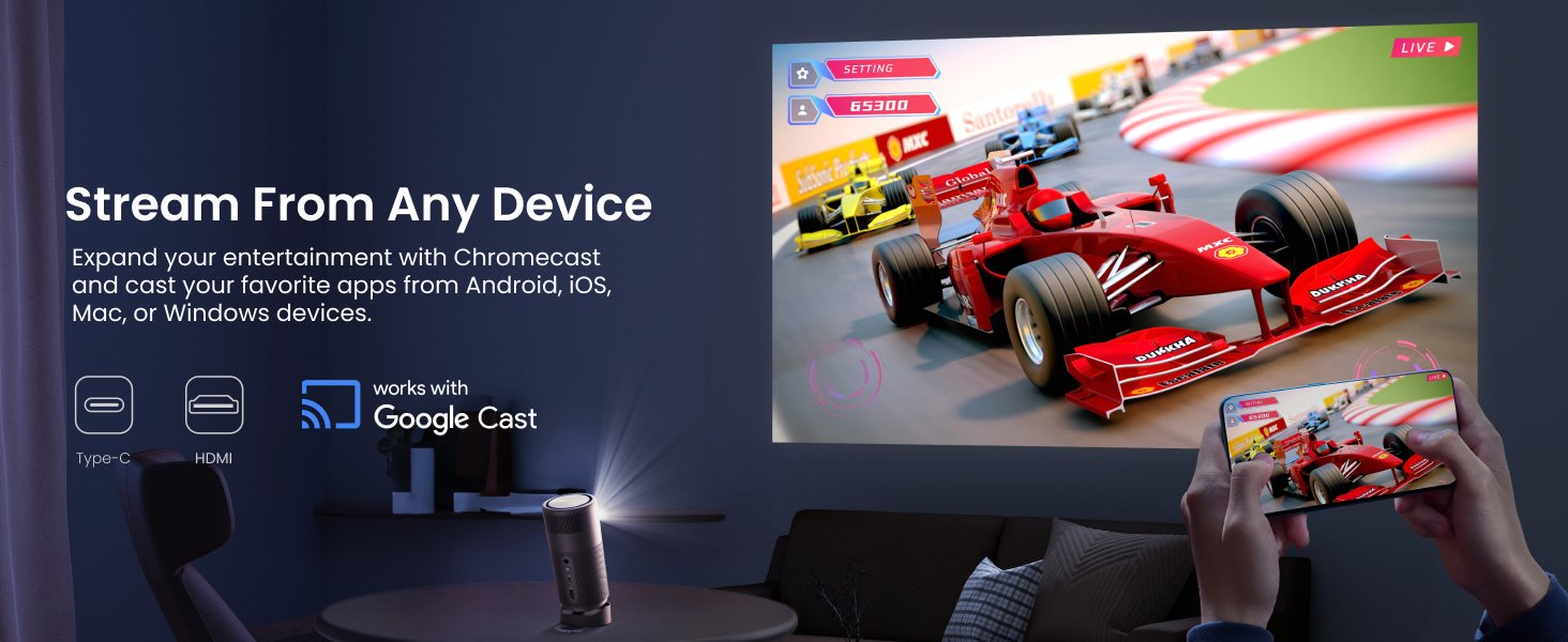 Nebula Capsule Air (Black) With Nebula Capsule Battery Tripod (Black)