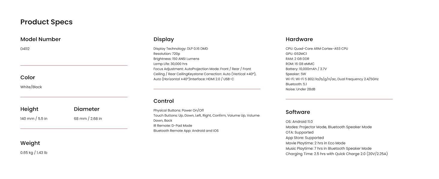 Nebula Capsule Air (Black) With Nebula Capsule Battery Tripod (Black)