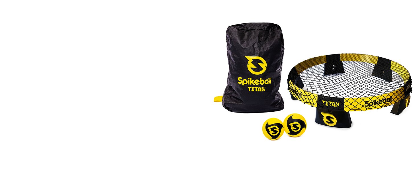 Spikeball 3 Ball Original Roundnet Game Set - Includes 3 Balls. net and Bag