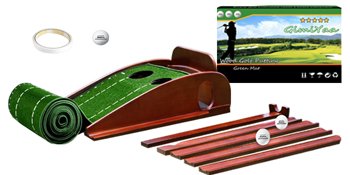 GimYaa Golf Putting mat Green Indoor and Outdoor with Auto Ball Return.Game Practice Golf Gifts for Home. Office. Backyard Indoor Golf and Outdoor Use. Crystal Velvet Mat