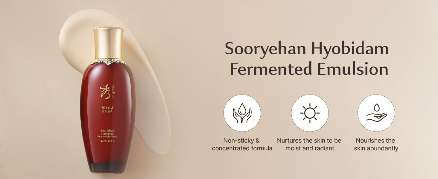 Sooryehan Ginseng Skincare gift Set - Hyobidam Korean Skin Care Set. Premium Gift Set for Intense Hydration. Firm Skin. Wild Ginseng. 13.53 fl oz