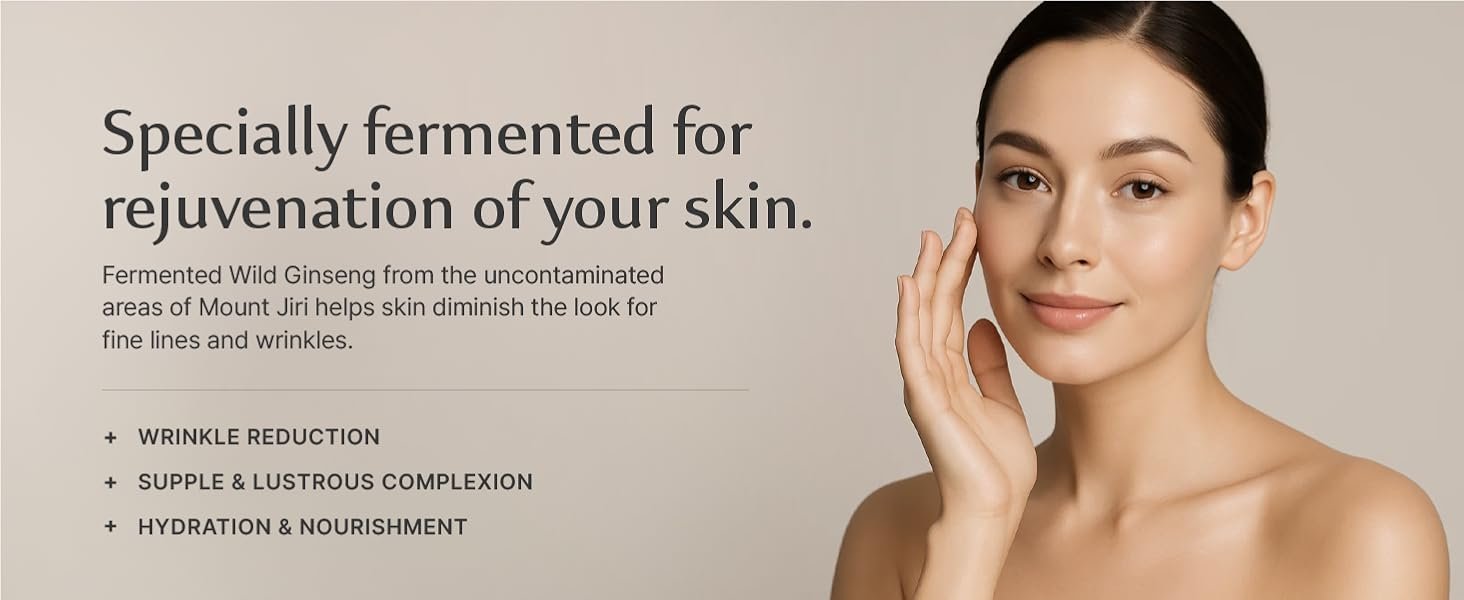 Sooryehan Ginseng Skincare gift Set - Hyobidam Korean Skin Care Set. Premium Gift Set for Intense Hydration. Firm Skin. Wild Ginseng. 13.53 fl oz