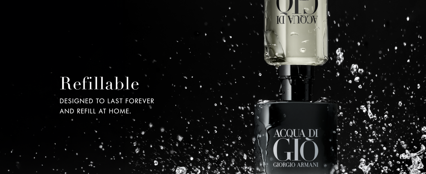 Armani Beauty - Acqua di Giò - Parfum - Cologne for Men - Fresh & Woody Men's Fragrance - Bergamot. Ginger. Marine. Geranium. Rosemary. Clary Sage. Patchouli. Incense Notes