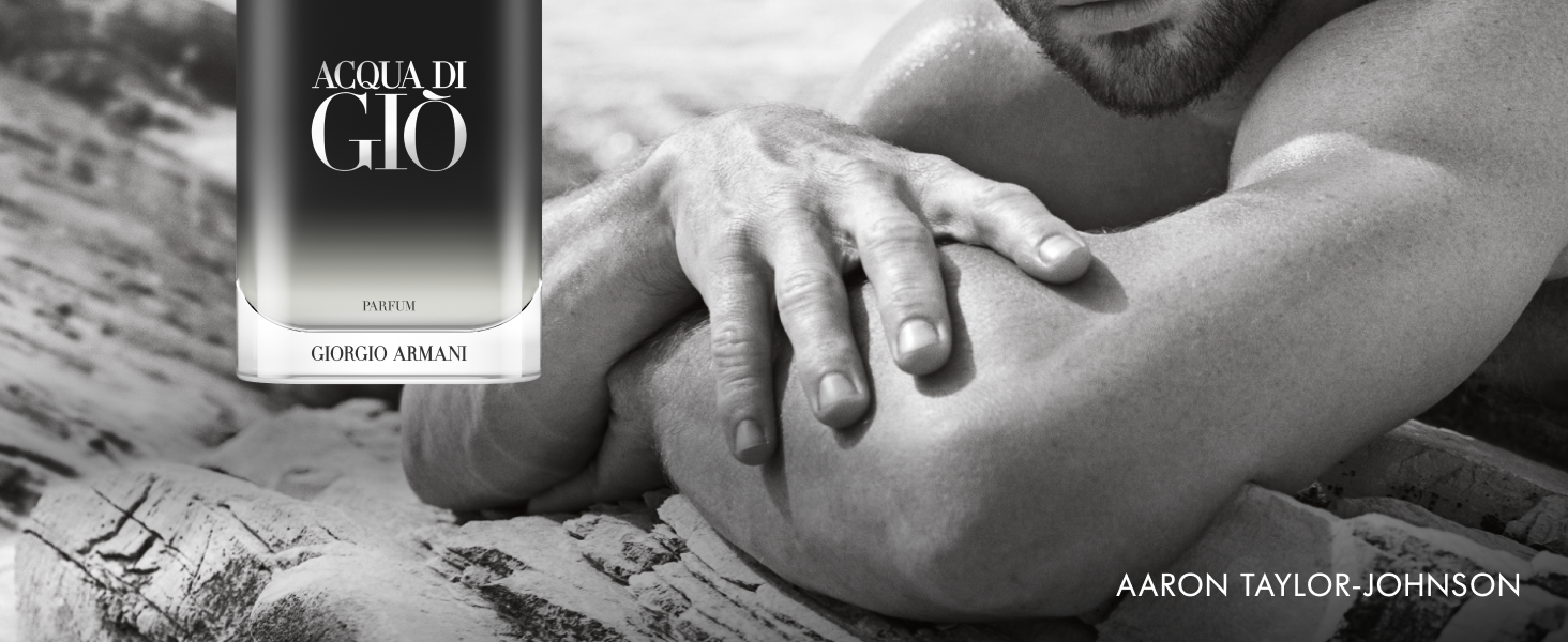 Armani Beauty - Acqua di Giò - Parfum - Cologne for Men - Fresh & Woody Men's Fragrance - Bergamot. Ginger. Marine. Geranium. Rosemary. Clary Sage. Patchouli. Incense Notes