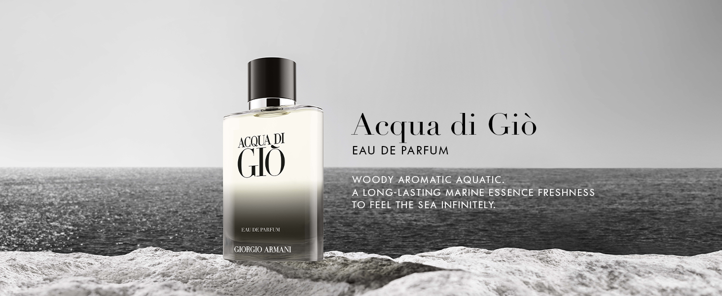 Armani Beauty - Acqua di Giò - Parfum - Cologne for Men - Fresh & Woody Men's Fragrance - Bergamot. Ginger. Marine. Geranium. Rosemary. Clary Sage. Patchouli. Incense Notes